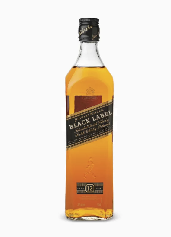 Black Label Scotch Whisky bottle