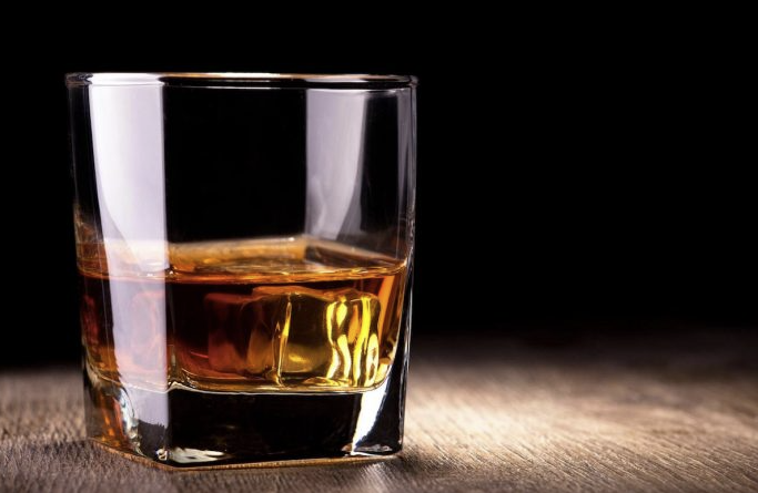 rum in glass
